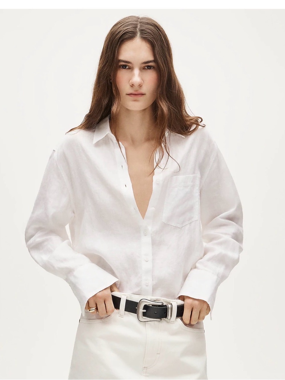 J. Crew Garçon classic button-up shirt in Baird McNutt Irish linen - size 4